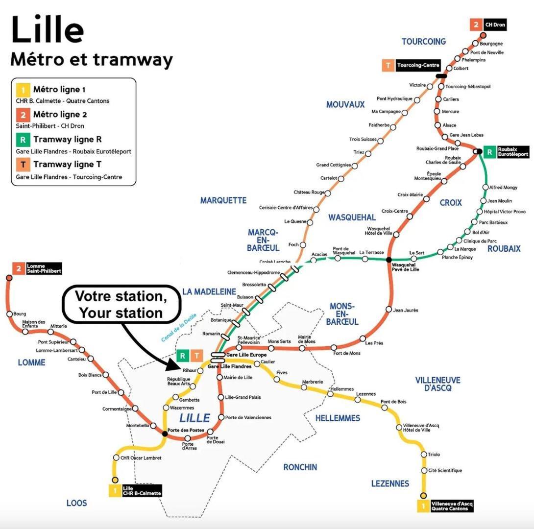 Vieux Lille - Appartement Ideal Pour 2 Personnes Exteriör bild
